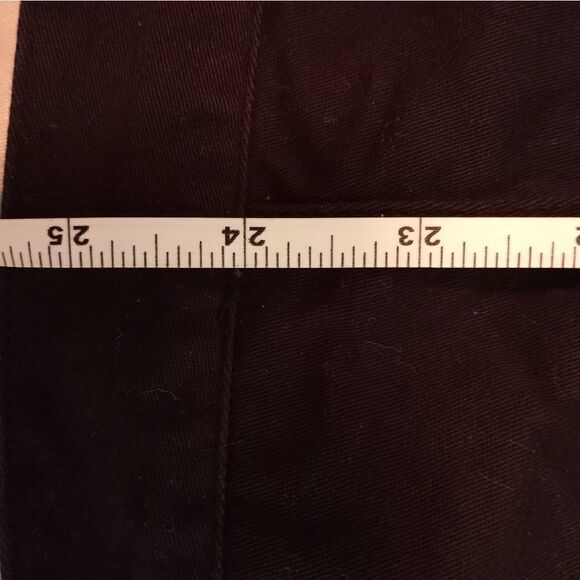 D & Co Button UP Denim Jacket Black Lng Slve Pockets Cotton Blend Women's - Picture 8 of 12